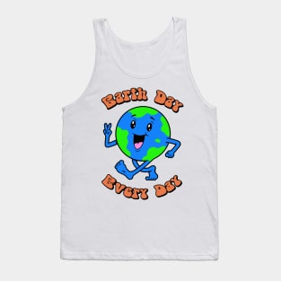 Earth Day Every Day! Back Print Tank Top